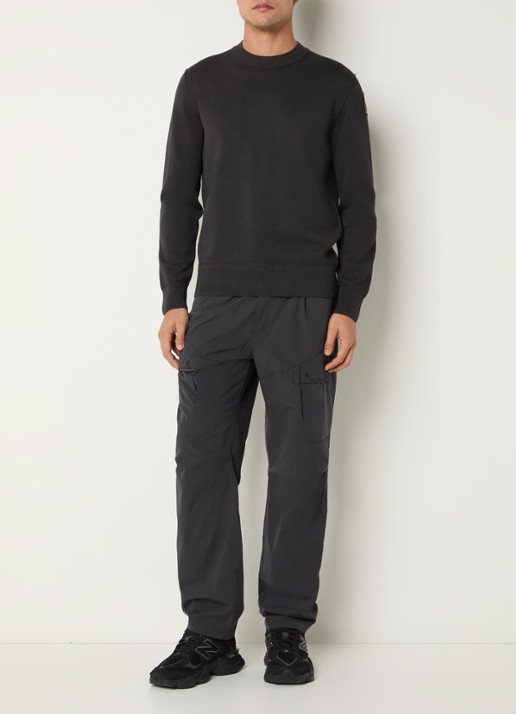 Parajumpers Braw sweater met logo - voorkant 2 antraciet