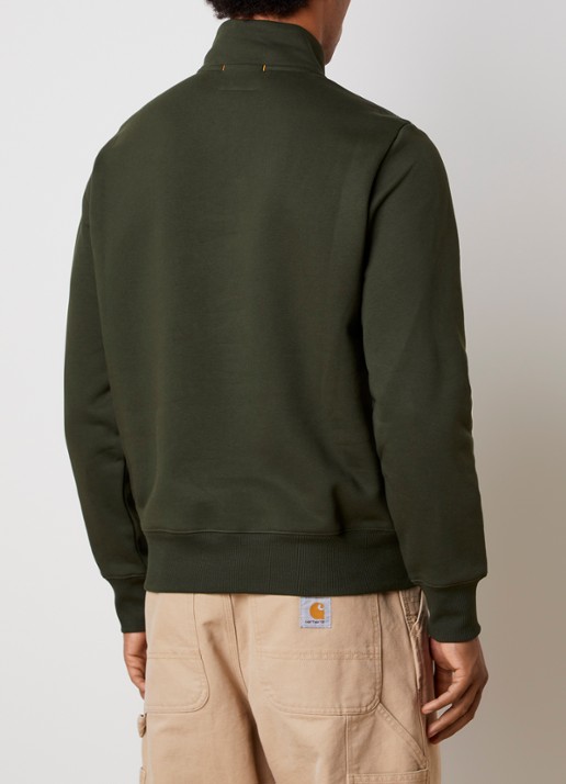 Parajumpers Broad sweater met halve rits - achterkant 3 legergroen