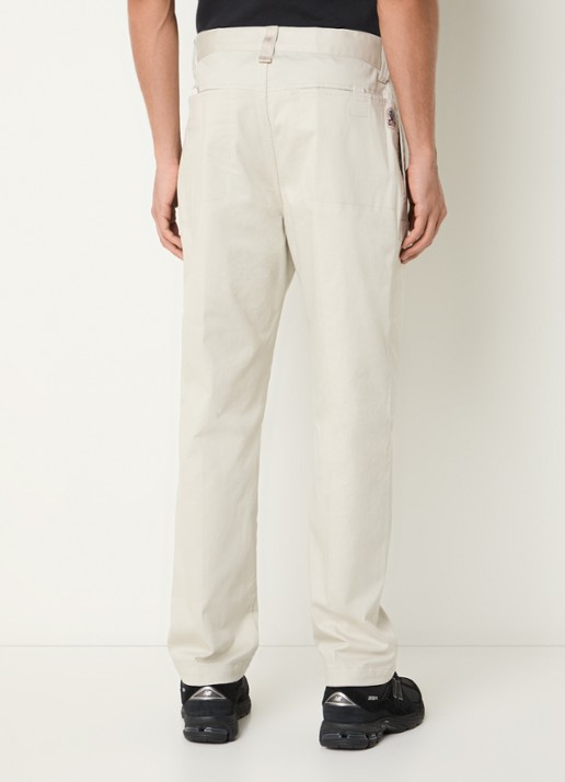 Parajumpers Bromo straight fit cargobroek met steekzakken - achterkant 5 creme
