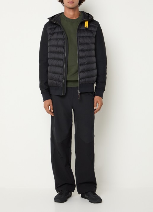 Parajumpers Buck jack met donsvulling en steekzakken - voorkant 4 zwart