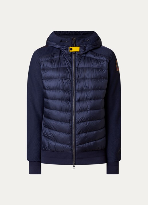 Parajumpers Buck jack met donsvulling en steekzakken - voorkant donkerblauw