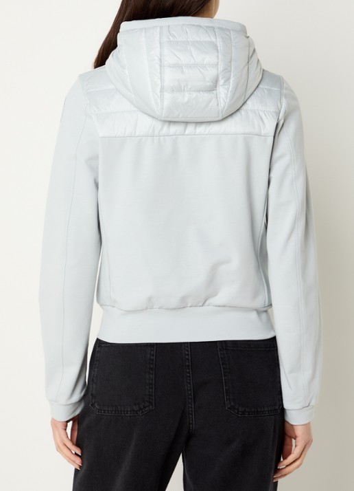 Parajumpers Caelie gewatteerd jack met capuchon - achterkant wit