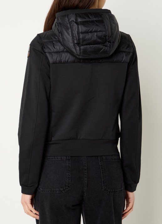 Parajumpers Caelie gewatteerd jack met capuchon - achterkant 3 zwart