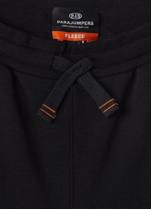 Parajumpers Cairo straight fit korte joggingbroek met logo - detail zwart
