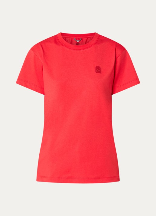 Parajumpers Chara T-shirt met logo - voorkant 2 rood