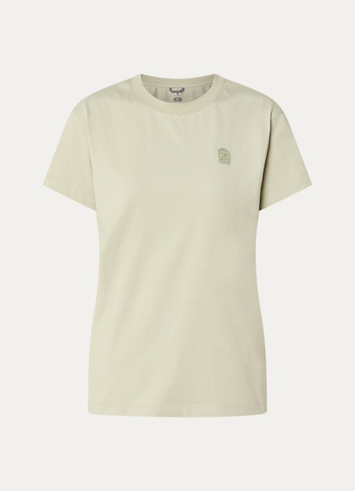 Parajumpers Chara T-shirt met logo - voorkant lindegroen