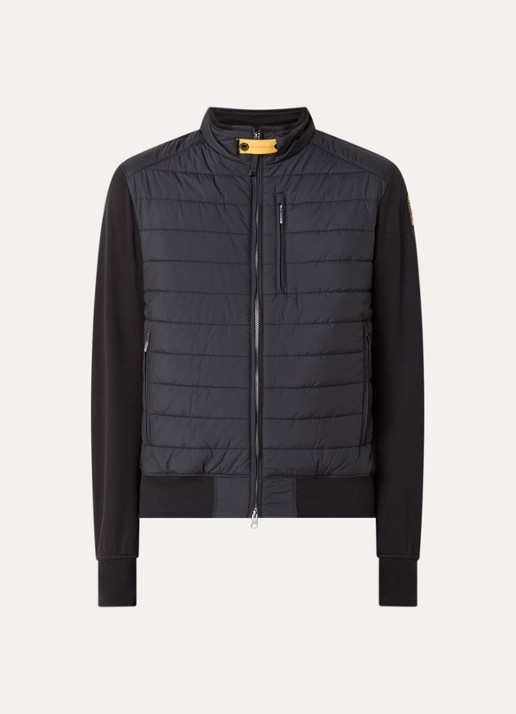 Parajumpers Elliot gewatteerd jack met donsvulling - voorkant zwart