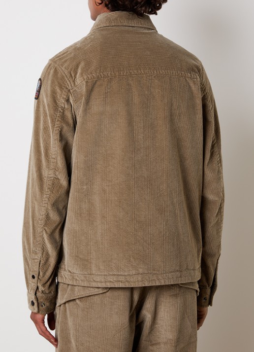 Parajumpers Galross overshirt van corduroy - achterkant 5 zand