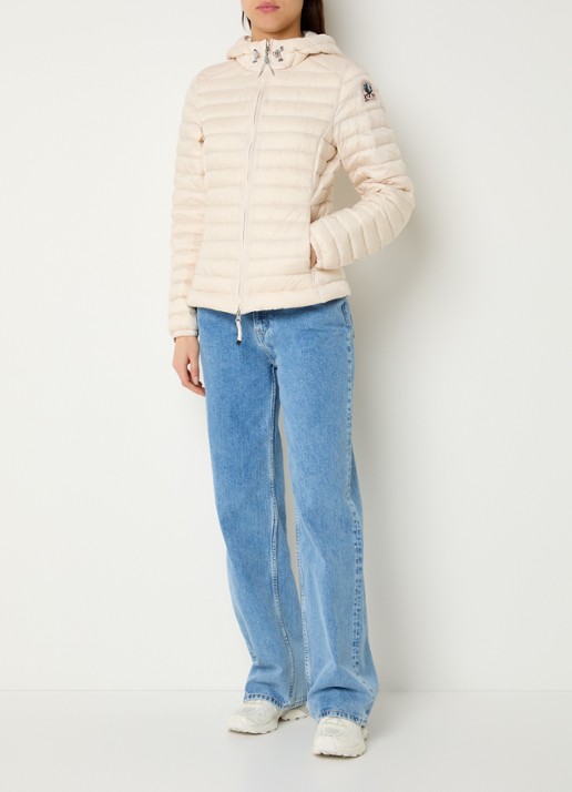 Parajumpers Genie puffer jack met donsvulling - voorkant 4 wit