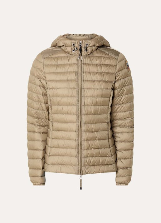 Parajumpers Genie puffer jack met donsvulling - voorkant mosgroen