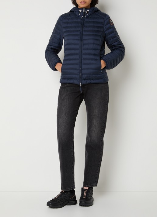 Parajumpers Genie puffer jack met donsvulling - voorkant 3 donkerblauw
