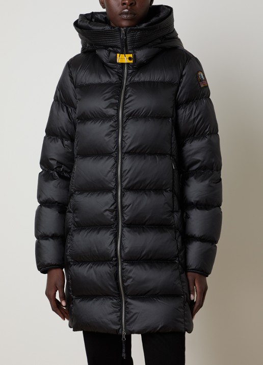 Parajumpers Gewatteerde puffer jas met donsvulling - detail zwart