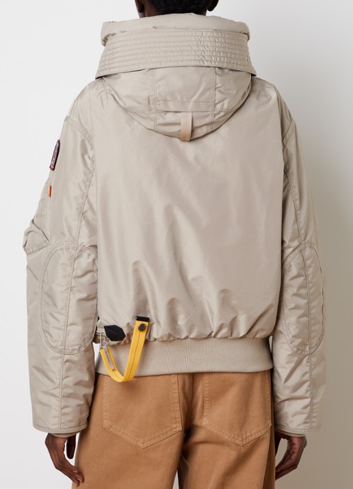 Parajumpers Gobi bomberjack met donsvulling en capuchon - achterkant 6 donkerbeige