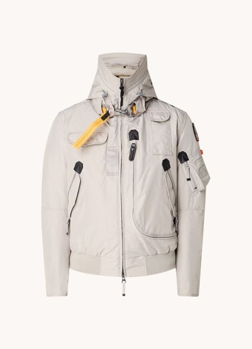 Parajumpers Gobi bomberjack met donsvulling en uitneembare voering - voorkant 2 beige