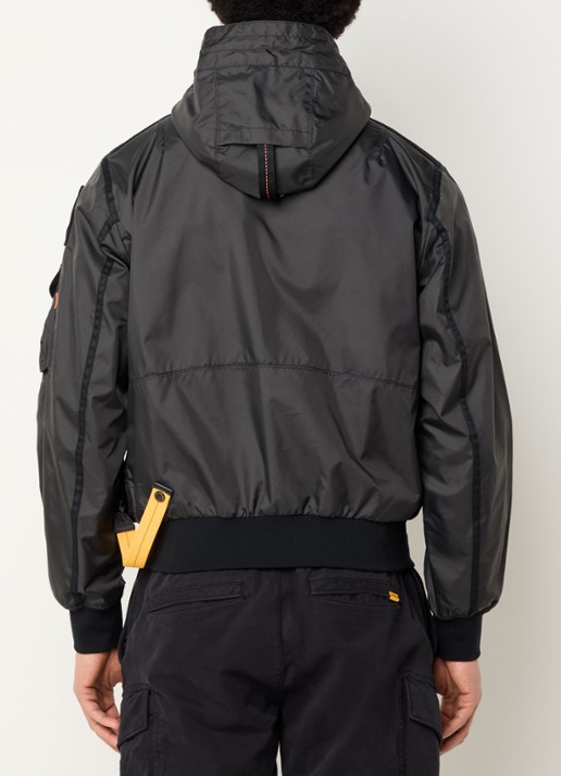 Parajumpers Gobi gewatteerd jack met donsvulling en capuchon - achterkant 3 beige