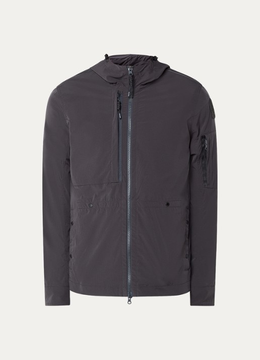 Parajumpers Inverness jack met capuchon en steekzakken - voorkant 2 antraciet