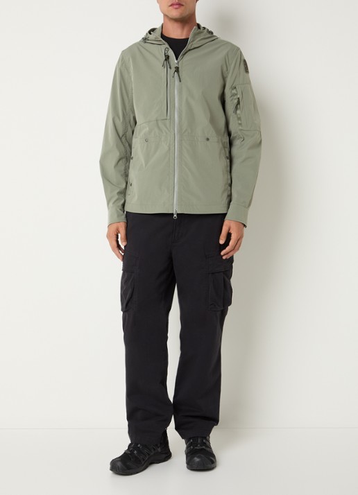 Parajumpers Inverness jack met capuchon en steekzakken - voorkant 3 groen