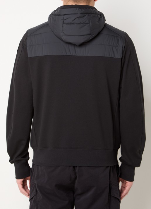 Parajumpers Ivor gewatteerd jack met logoborduring - achterkant 4 zwart
