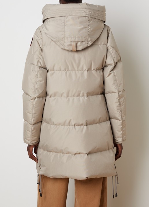 Parajumpers Jas met donsvulling en opgestikte zakken - achterkant lichtgrijs