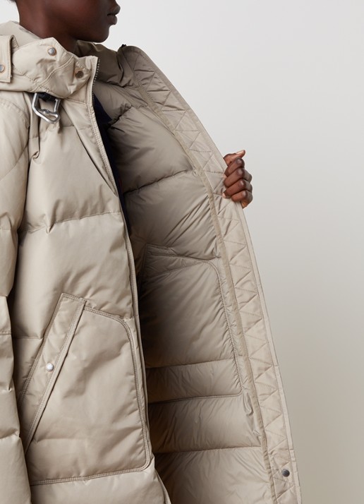 Parajumpers Jas met donsvulling en opgestikte zakken - detail 6 lichtgrijs