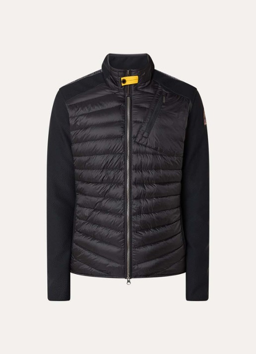 Parajumpers Jayden gewatteerd jack met donsvulling en steekzakken - voorkant 2 zwart