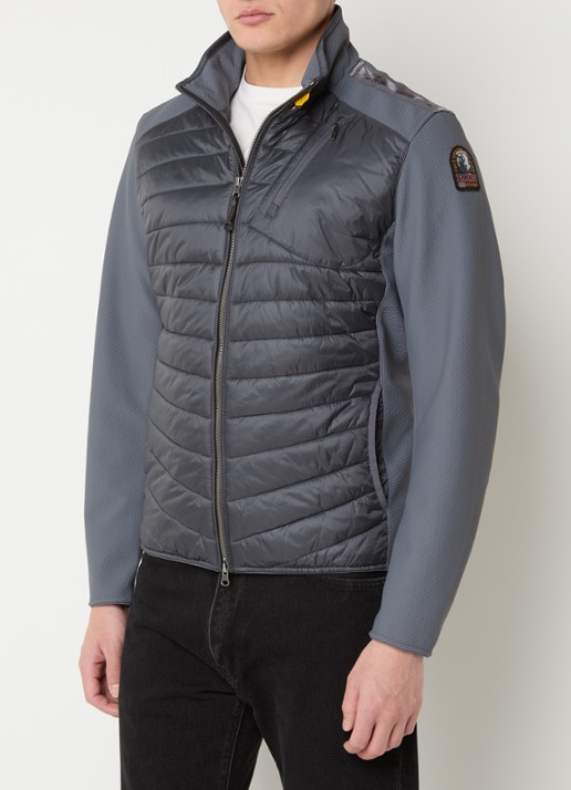 Parajumpers Jayden jack met gewatteerd voorpand en steekzakken - detail grijs