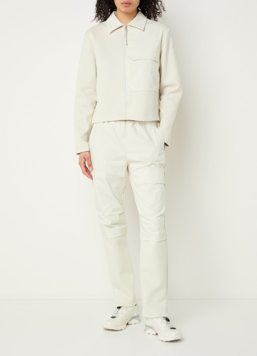 Parajumpers Jelka vest met kraag en logo - voorkant 3 ivoor