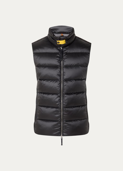 Parajumpers Jeordie bodywarmer met donsvulling - voorkant zwart