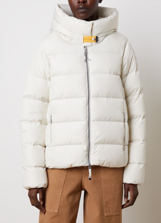 Parajumpers Jinny jas met donsvulling en steekzakken - detail 4 wit