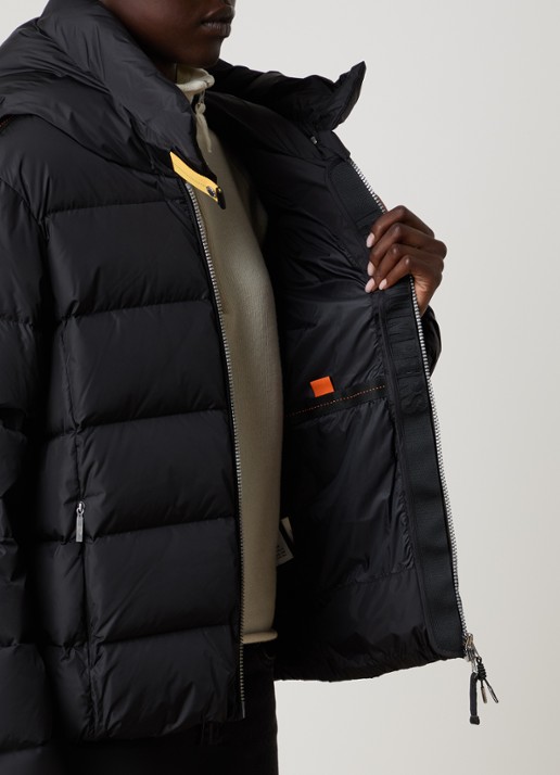 Parajumpers Jinny jas met donsvulling en steekzakken - detail 3 zwart