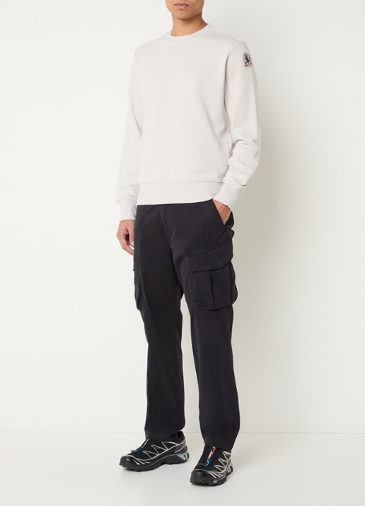 Parajumpers K2 sweater met logo - voorkant 2 beige