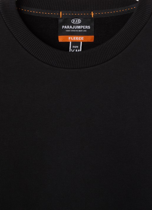 Parajumpers K2 sweater met ronde hals - detail zwart