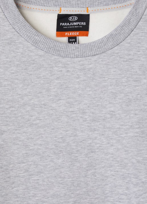 Parajumpers K2 sweater met ronde hals - detail grijsmele