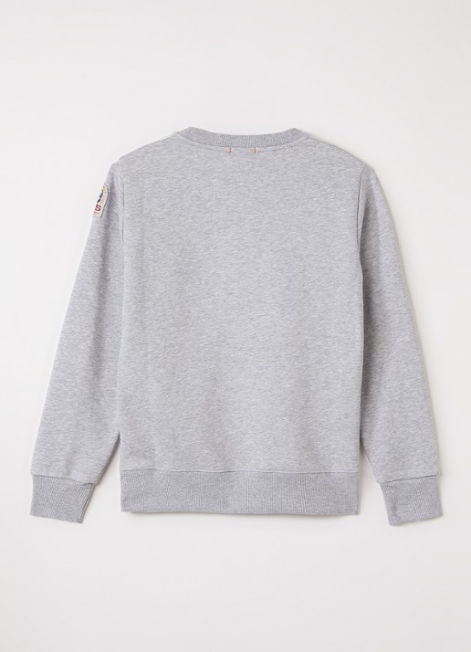 Parajumpers K2 sweater met ronde hals - voorkant 3 grijsmele