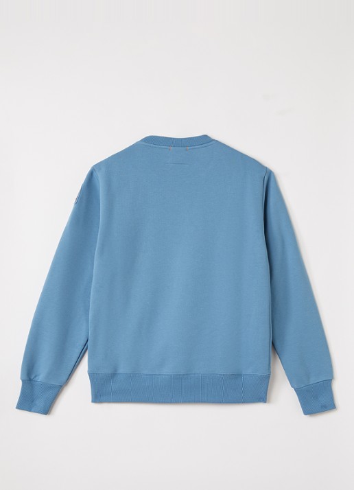 Parajumpers K2 sweater met ronde hals - voorkant 2 staalblauw