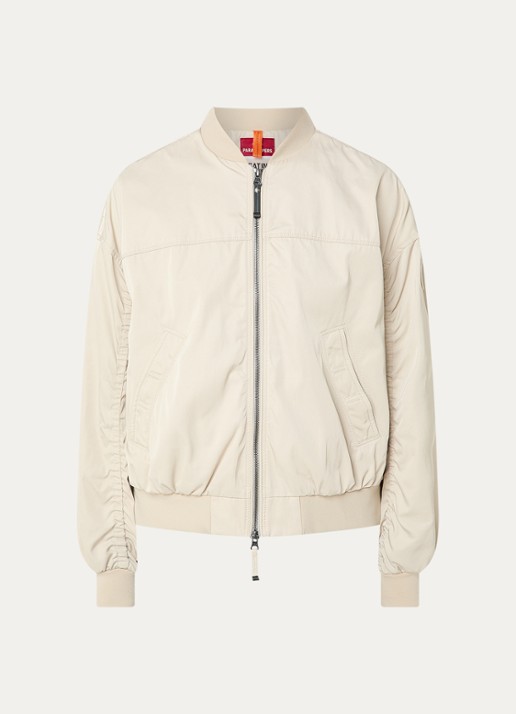 Parajumpers Kathryn bomberjack met steekzakken - voorkant 3 beige