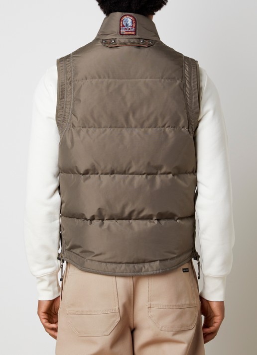 Parajumpers Kobuk bodywarmer met donsvulling - achterkant bronsgroen