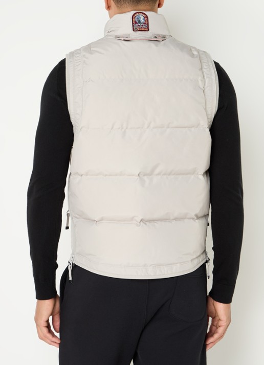Parajumpers Kobuk gewatteerde bodywarmer met donsvulling - achterkant 3 beige