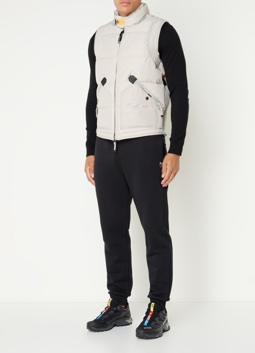 Parajumpers Kobuk gewatteerde bodywarmer met donsvulling - voorkant 2 beige