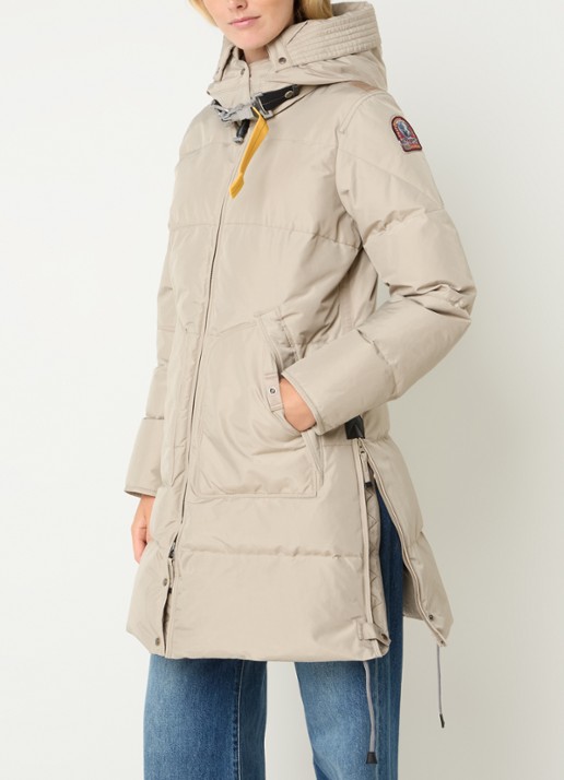 Parajumpers Long Bear jas met donsvulling en afneembare capuchon  - detail 2 beige