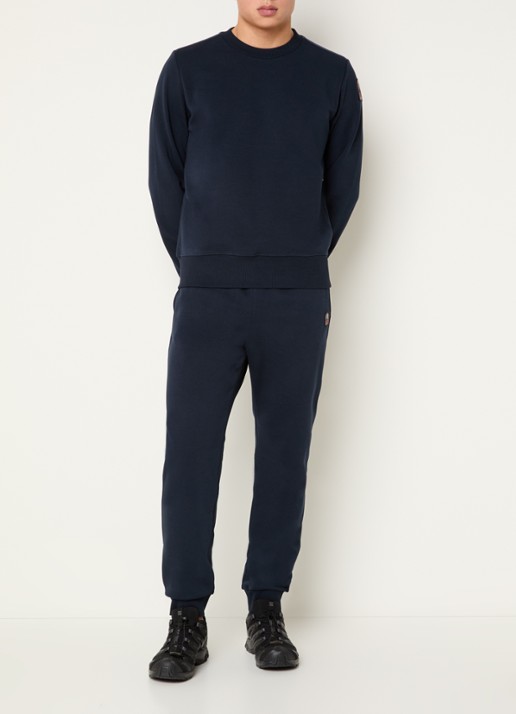 Parajumpers Makalu tapered fit joggingbroek met steekzakken - voorkant 5 donkerblauw
