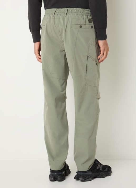 Parajumpers Mallaig straight fit cargobroek met steekzakken - achterkant lichtgroen