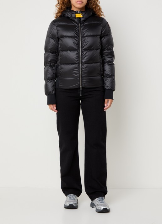 Parajumpers Mariah puffer jack met donsvulling  - voorkant 4 zwart