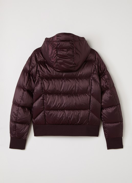 Parajumpers Mariah puffer jack met donsvulling - achterkant bordeauxrood