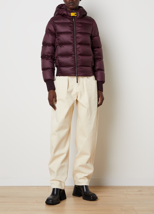 Parajumpers Marion puffer jack met donsvulling - voorkant 6 aubergine