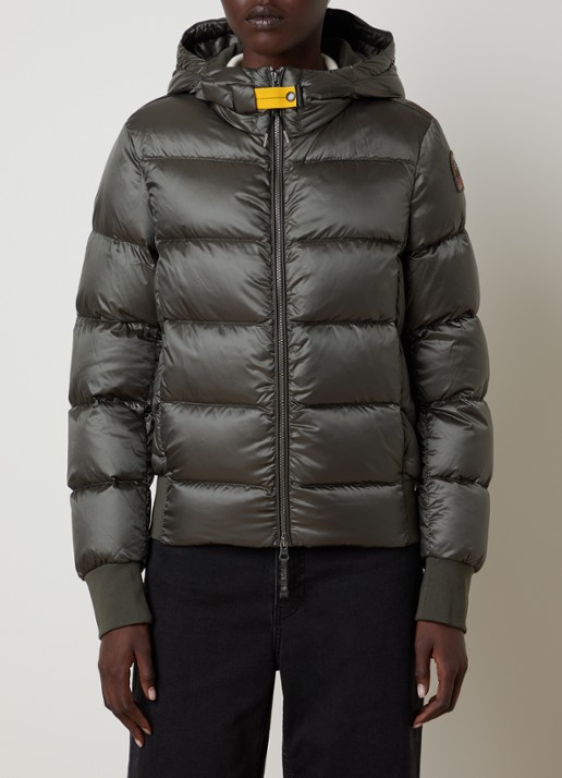 Parajumpers Marion puffer jack met donsvulling - detail 3 legergroen