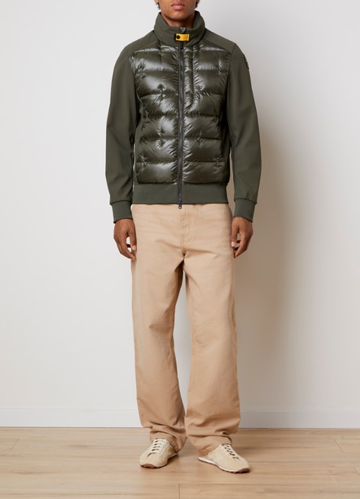 Parajumpers Matty gewatteerde jack met ritszakken - voorkant 6 legergroen