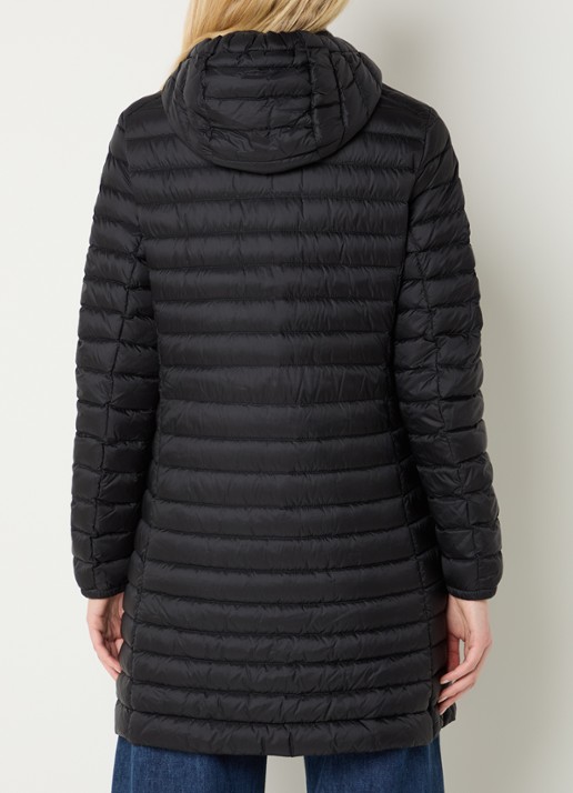 Parajumpers Meredith puffer jas met donsvulling en capuchon - achterkant zwart