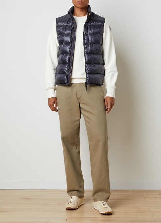 Parajumpers Millet gewatteerde bodywarmer met donsvulling - voorkant 2 donkerblauw