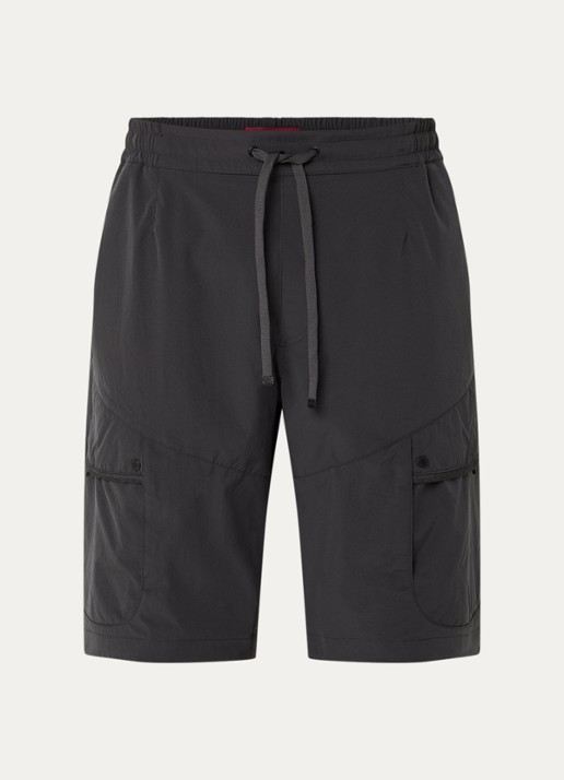 Parajumpers Morar straight fit korte broek met steekzakken - voorkant 2 antraciet